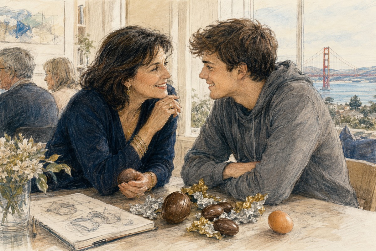 Illustration de la lettre « Où sont vos œufs à vous ? »