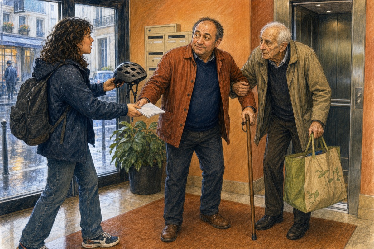 Illustration de la lettre « Des hommes à la génération sandwich »