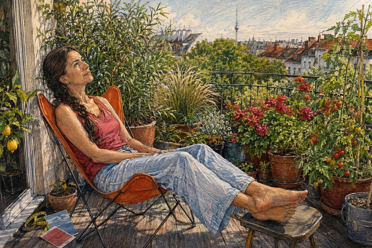 Illustration de la lettre « Août et le temps qui passe »