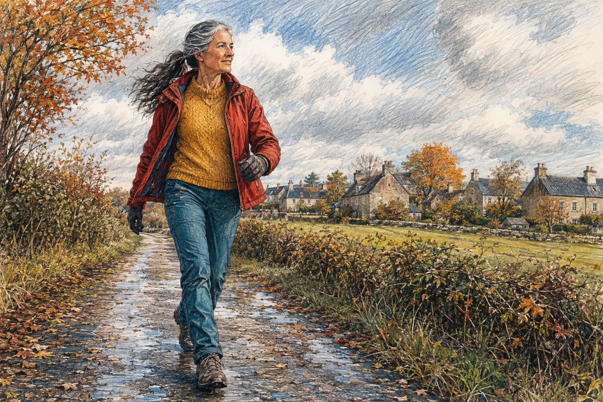 Illustration de la lettre « Changement d’heure et routine hivernale »