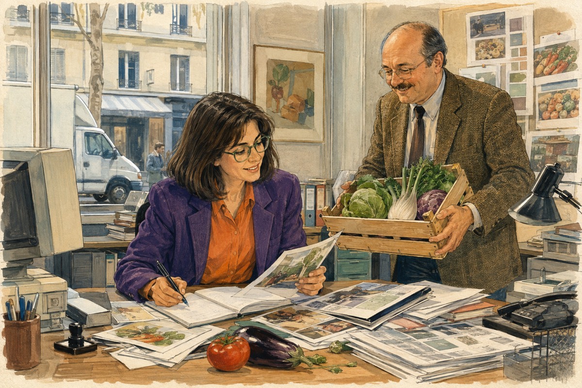 Illustration de la lettre « Légumes, légumes et re-légumes »