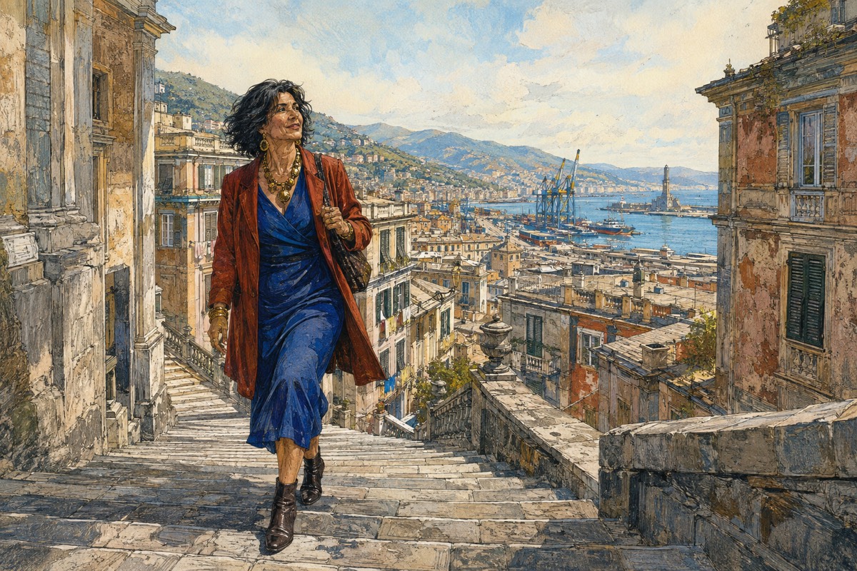 Illustration de la lettre « Bonjour de Gênes »