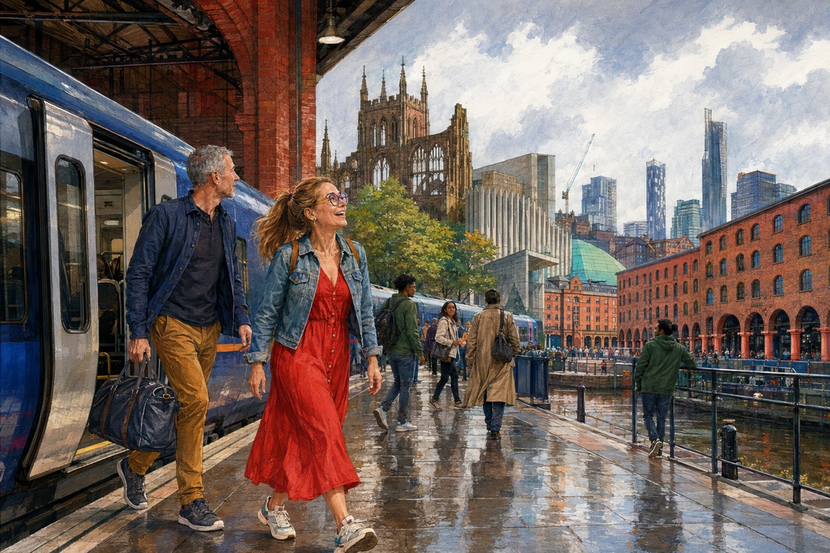 Illustration de la lettre « Coventry, Liverpool, Manchester »