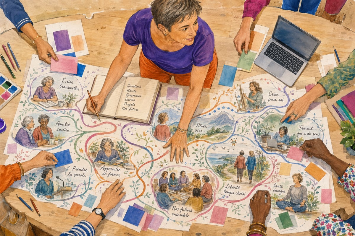 Illustration de la lettre « Des questions pour notre époque »