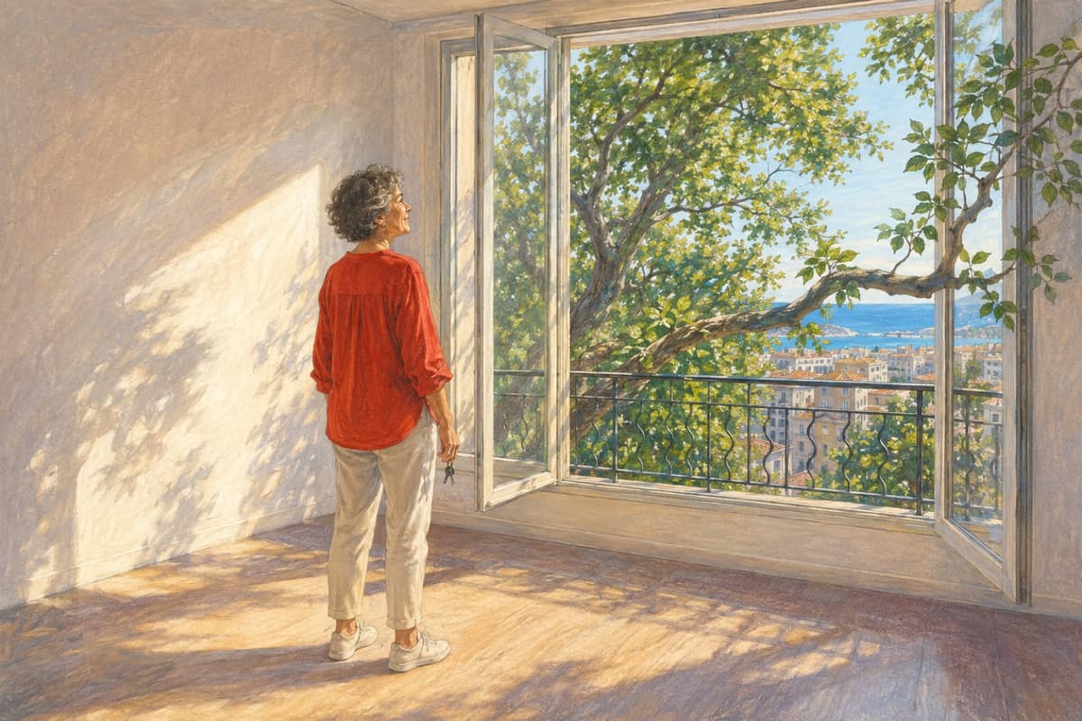 Illustration de la lettre « Dans ma maison »