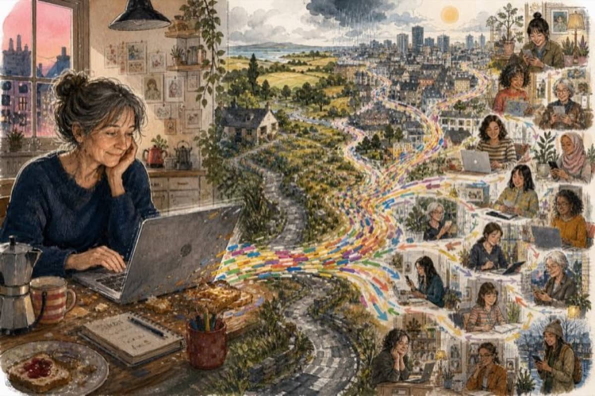 Illustration de la lettre « Syndrome de l’imposteur : aller-retour »
