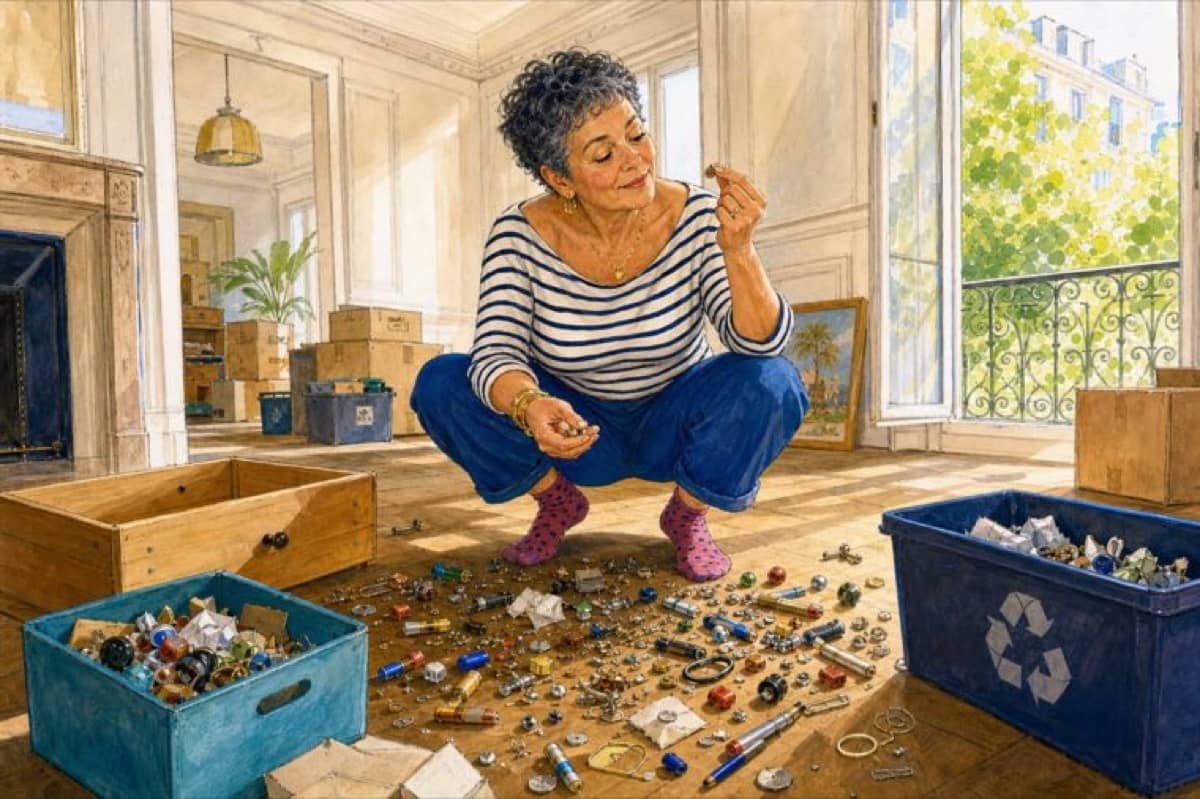 Illustration de la lettre « Boulons, piles, épingles et bricoles »