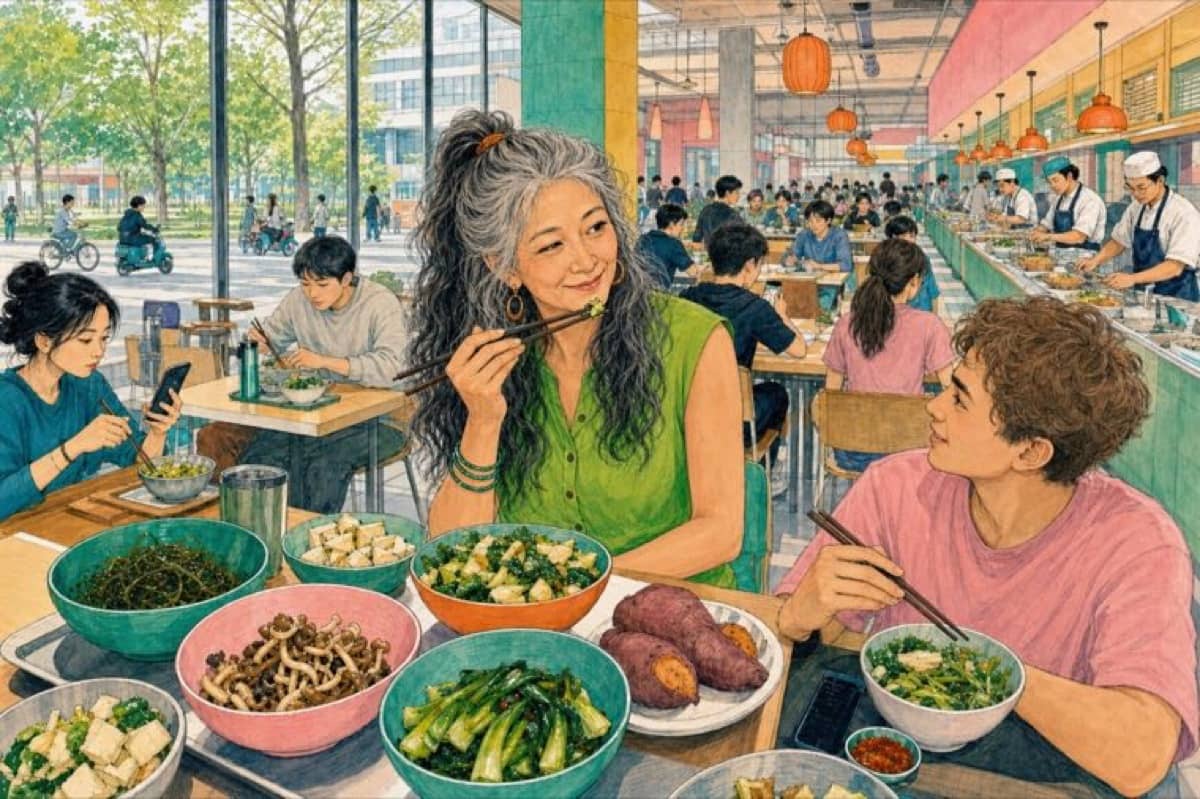 Illustration de la lettre « Drôle de petit-déjeuner pékinois »