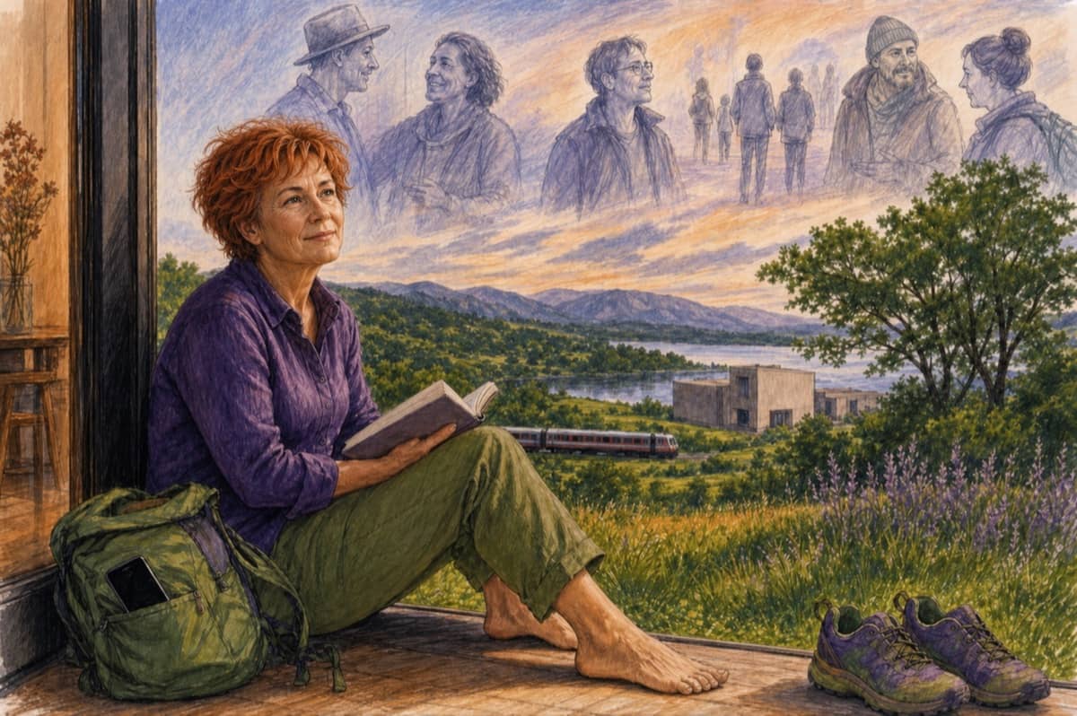 Illustration de la lettre « Loin des news, on respire »