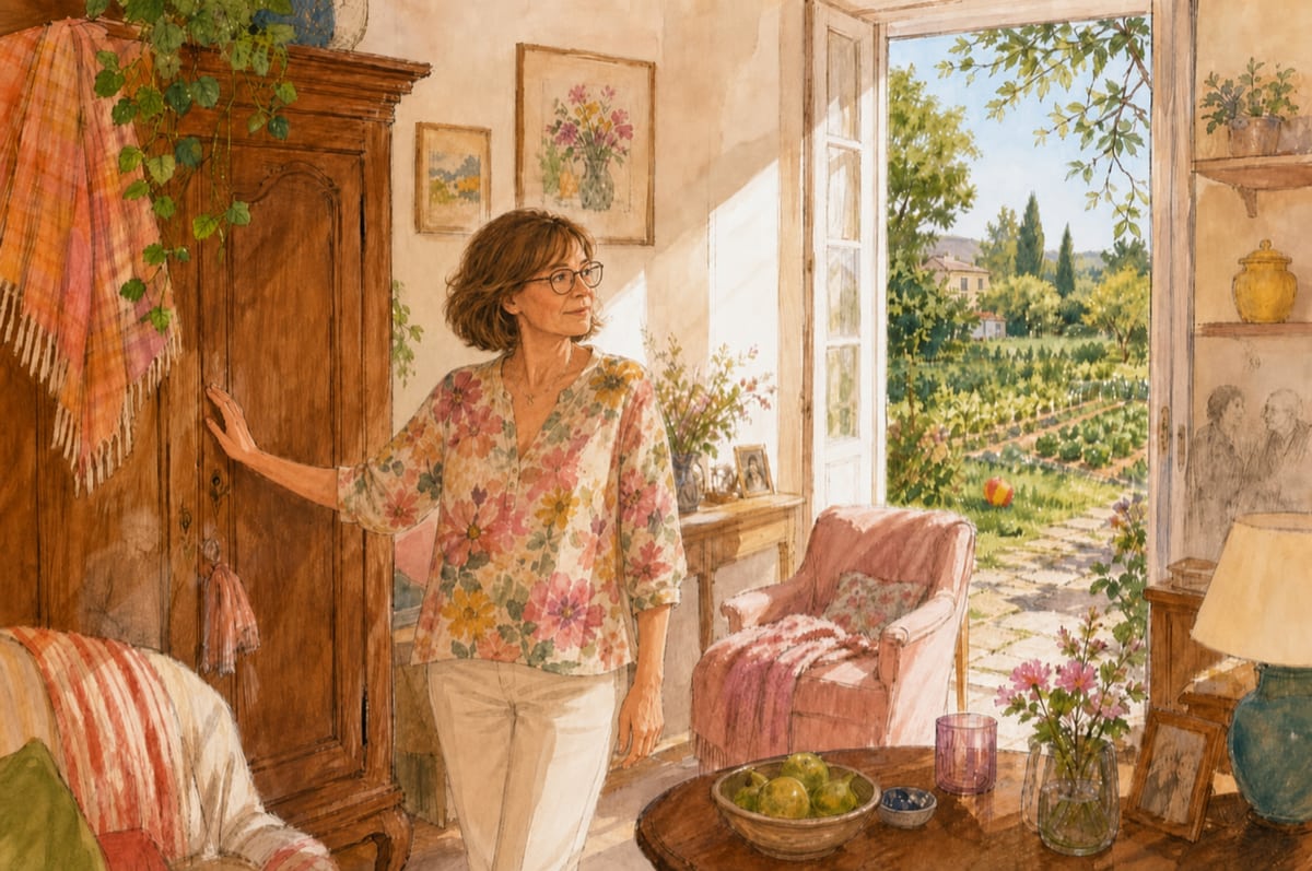 Illustration de la lettre « Elle est partie, à son tour »