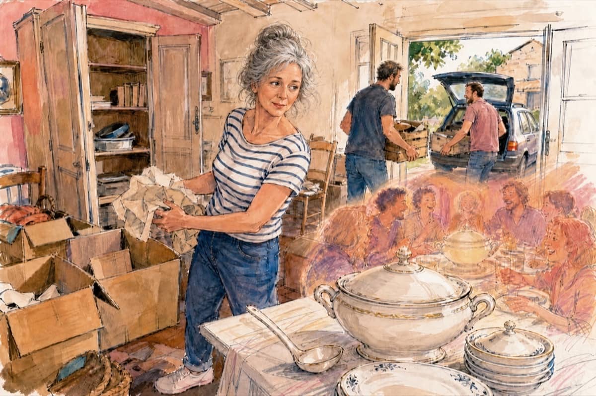 Illustration de la lettre « La soupière s'est réveillée »