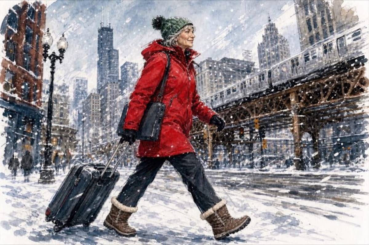 Illustration de la lettre « Dans la neige »