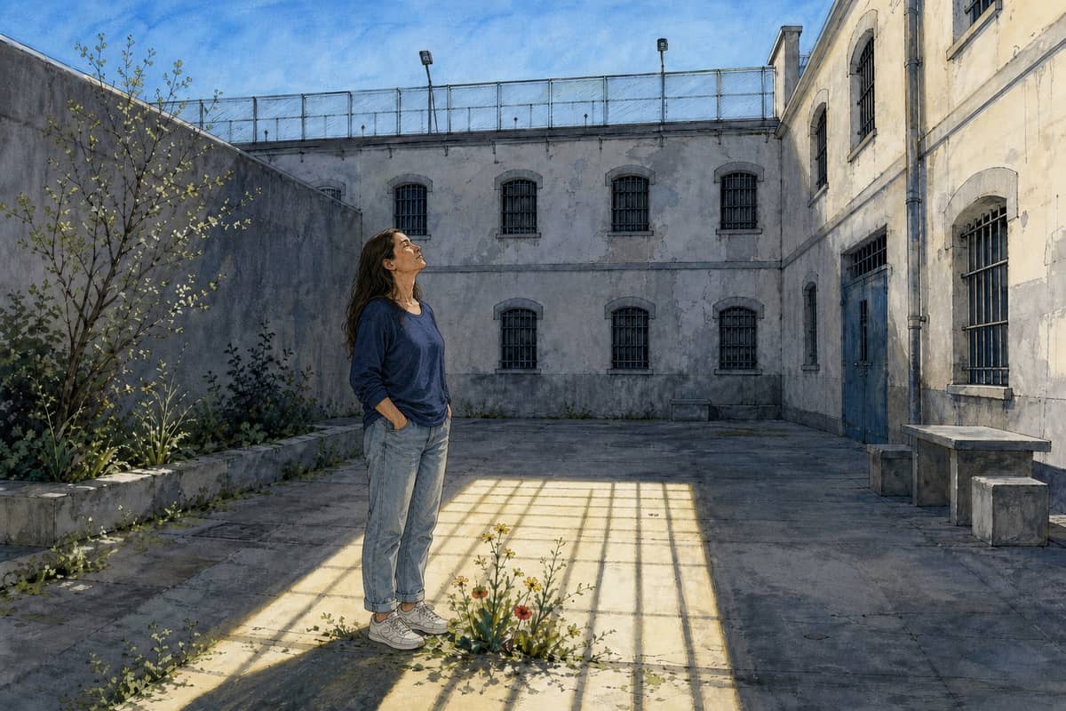 Illustration de la lettre « Le soleil dans une prison »